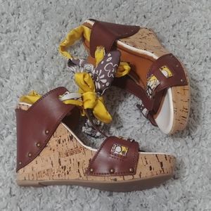 Miss Sixty Tie-Up Wedges, Size 10